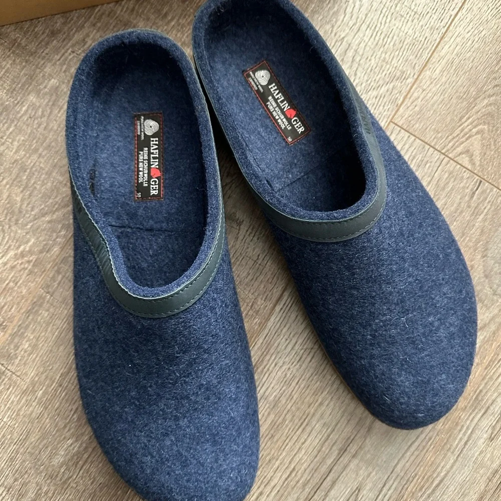 German Wool Slippers Loafers - New clog Slip On